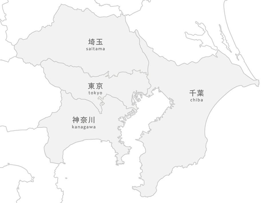 対応地域の地図